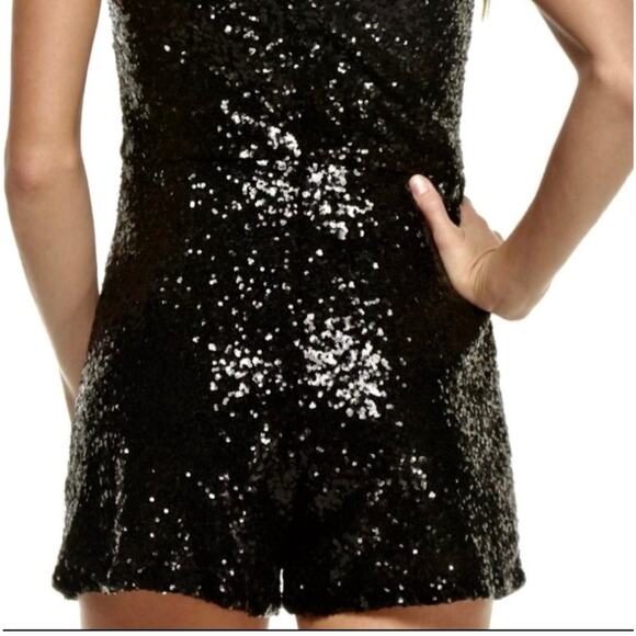HyFve Black Sequin V-Neck Romper Swiftie Showgirl S - Picture 4 of 7